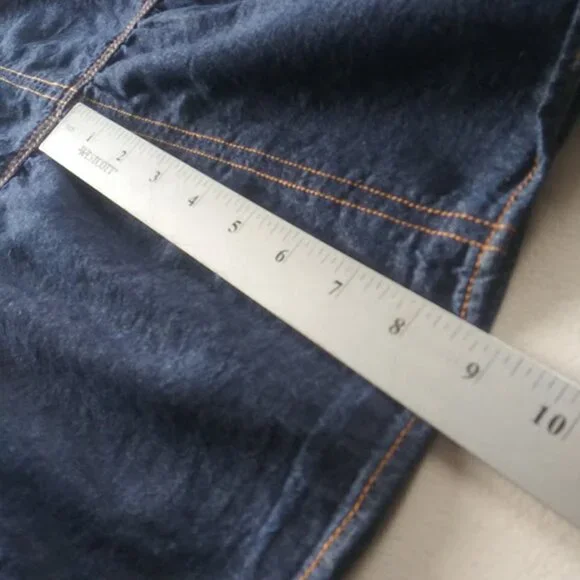 Terra & Sky Jean flutter sleeve midi Dress women's size 3X (24W-26W) - Picture 11 of 14